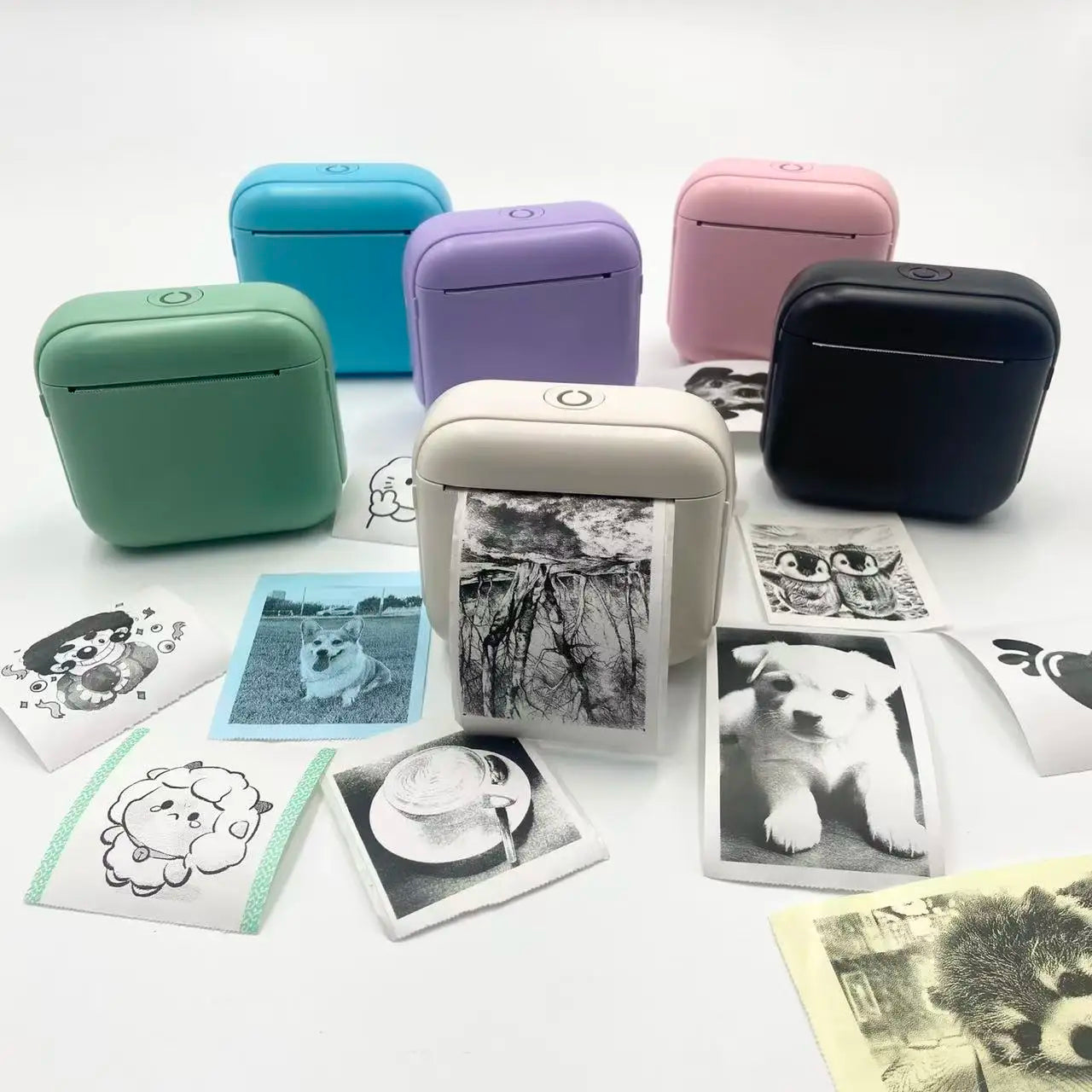 Mini Impresora Térmica Portátil HIOHYU (Incluye 12 Rollos de Papel)