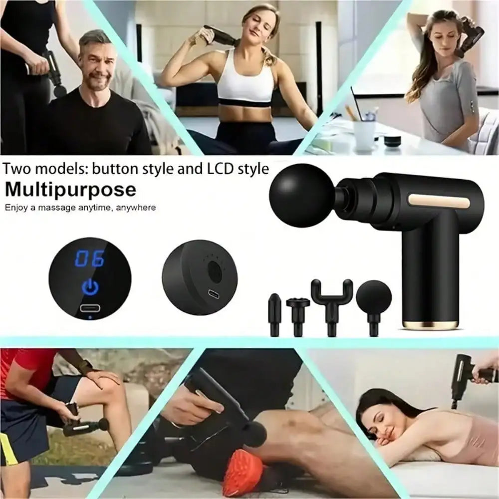 ⚡ Pistola de Masaje Muscular Profundo (Premium ABS) – Verde