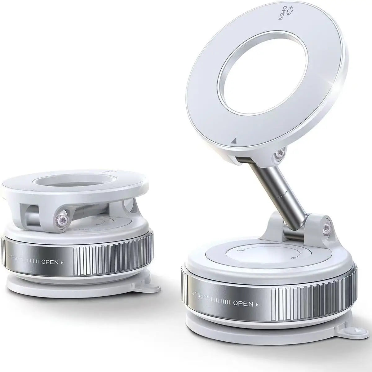 Magnetic Suction Phone Mount 360° – Strong Hold Car & Home Phone Holder-Soporte Magnético para Celular con Succión 360° – Fijación Ultra Fuerte para Carro y Hogar