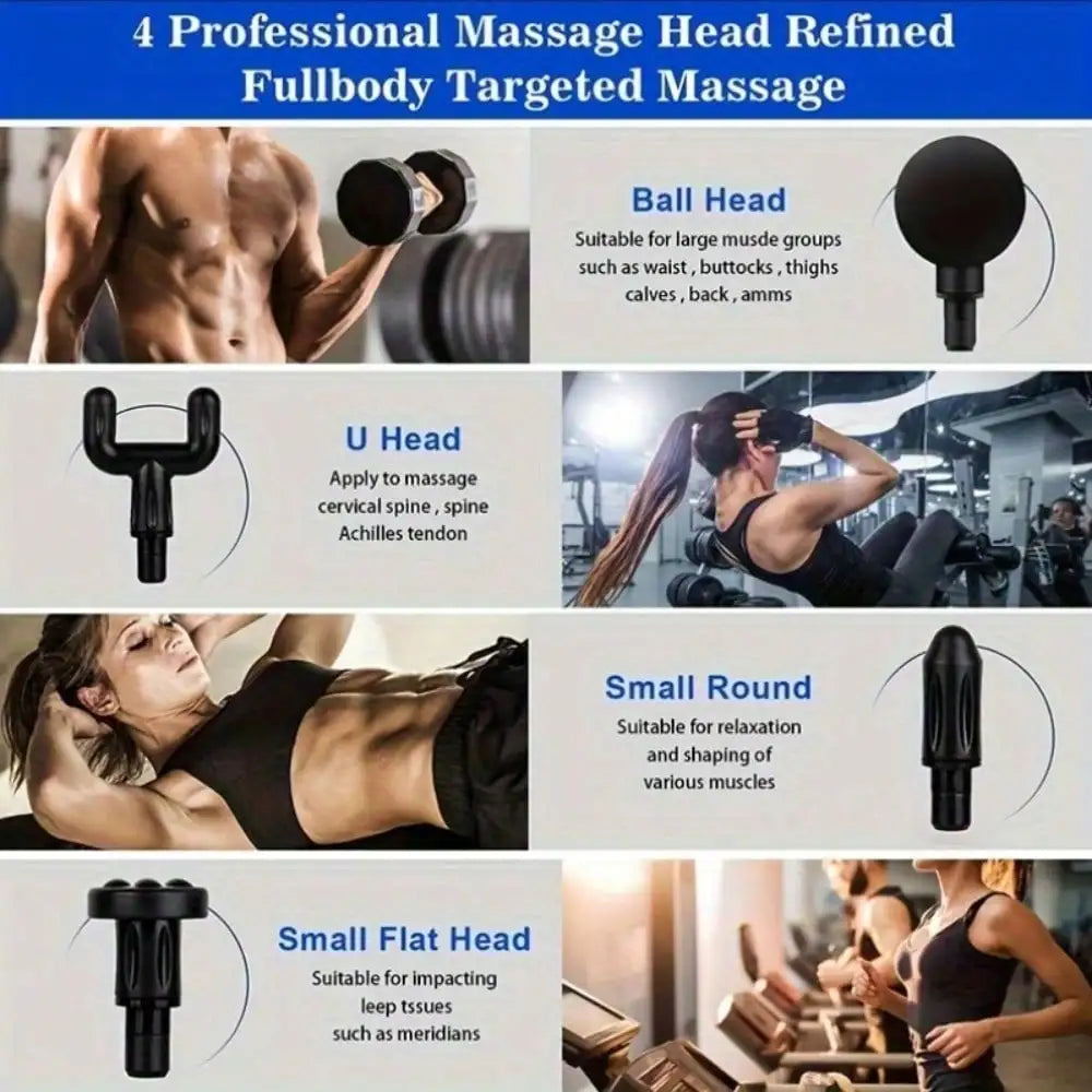 ⚡ Pistola de Masaje Muscular Profundo (Premium ABS) – Verde