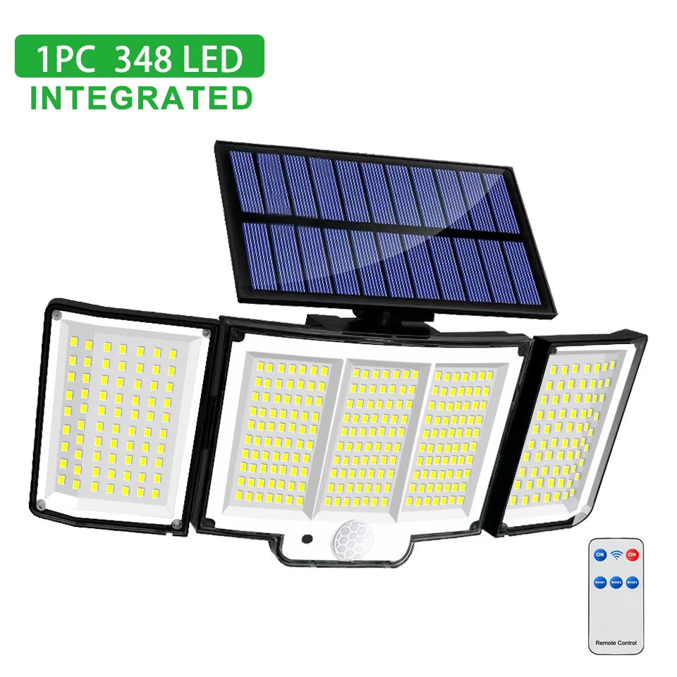 Reflector Solar LED Suburbano con Sensor de Movimiento (Hasta 348 LED)