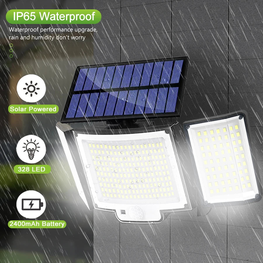 Reflector Solar LED Suburbano con Sensor de Movimiento (Hasta 348 LED)