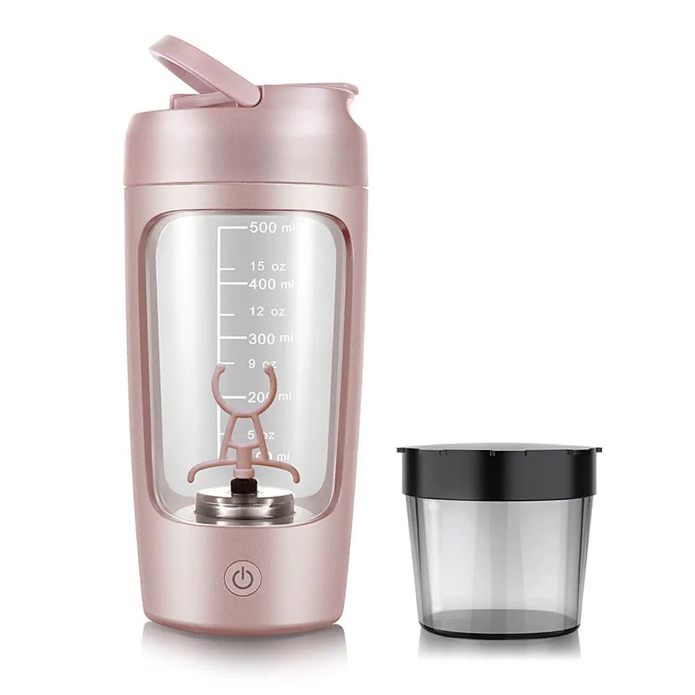 ¡Mezclas perfectas al instante! – Shaker Eléctrico Portátil Atuwebo (650ml)