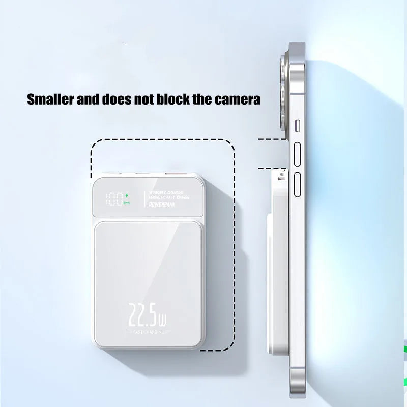 ⚡ Power Bank Magnética Inalámbrica de Carga Rápida