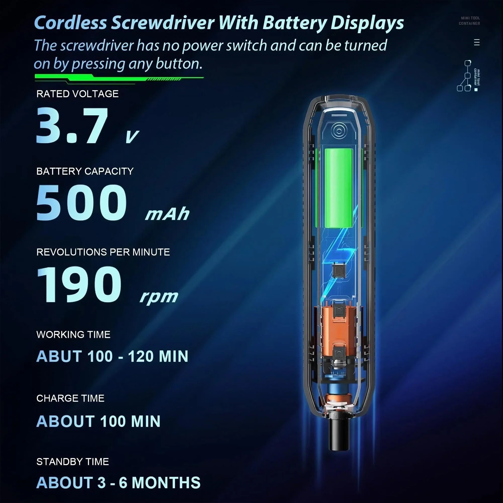 Destornillador Eléctrico de Precisión 180 en 1 Stonego