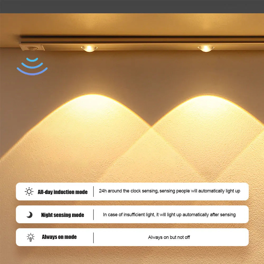 💡 Luz LED Inteligente con Sensor de Movimiento (Barra Ultra Delgada)