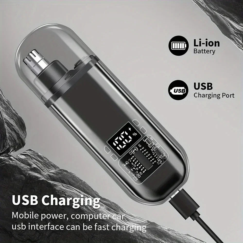 Minidepilador Eléctrico de Nariz y Orejas (Recargable USB)