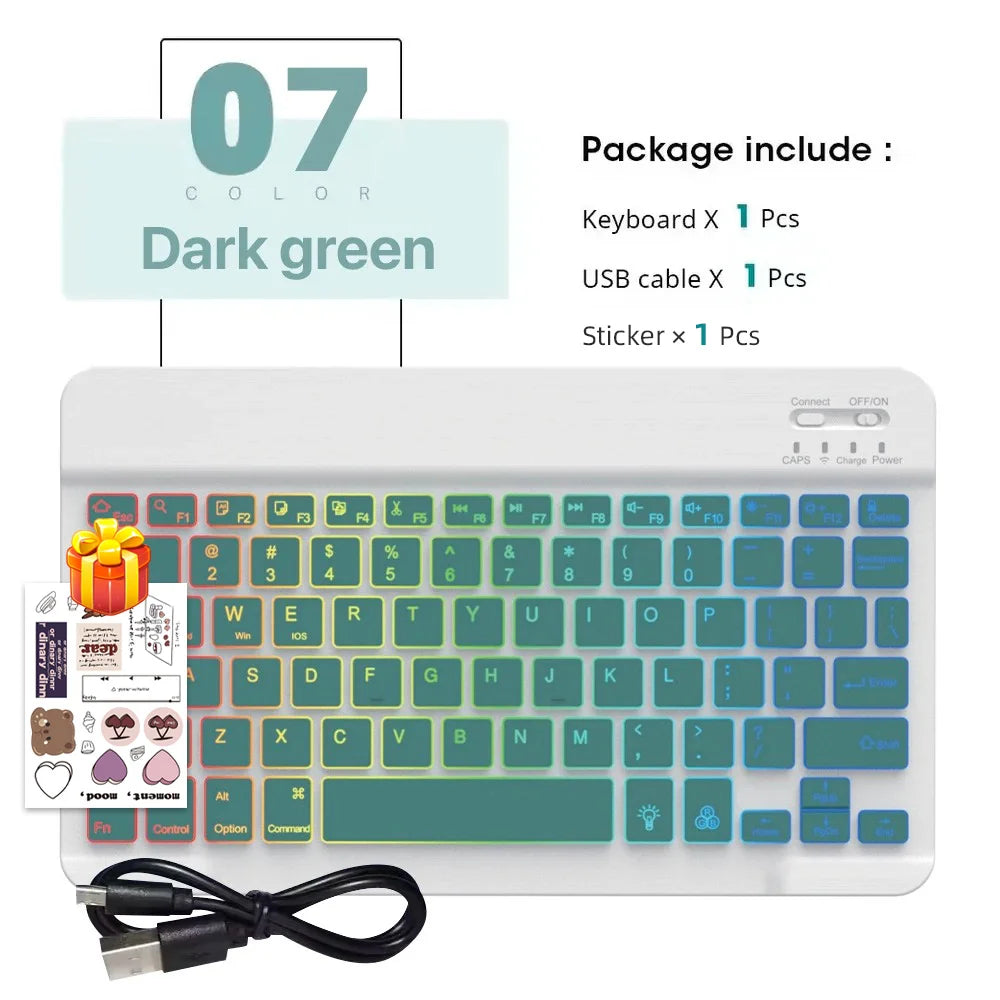 Combo Teclado Inalámbrico Retroiluminado y Mouse Multicolor READYYEAH