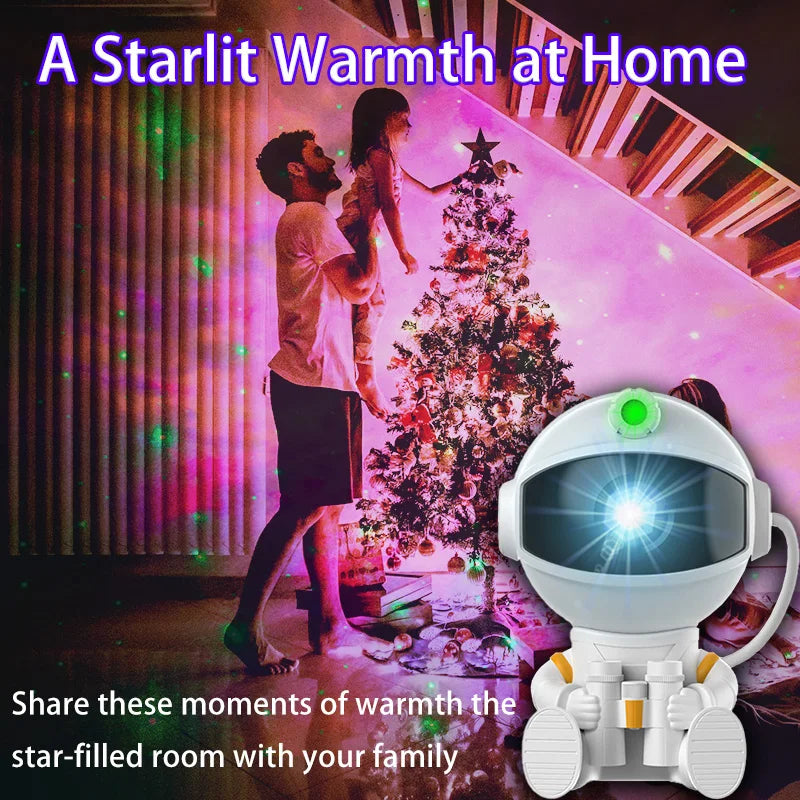 Astronaut Galaxy Projector – Star Night LED Lamp for Bedroom & Relaxation🌌 Proyector Galaxia Astronauta – Luz LED Nocturna para Habitación