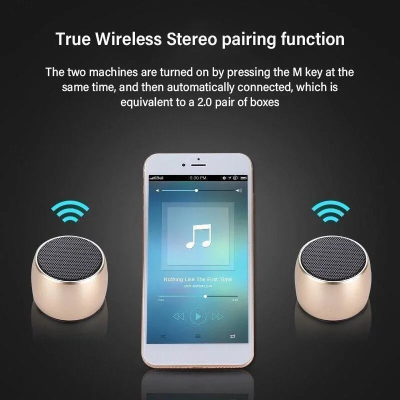 Mini Altavoz Portátil Bluetooth 5.0 YYMSF – Ultra Compacto y con Extra Bass