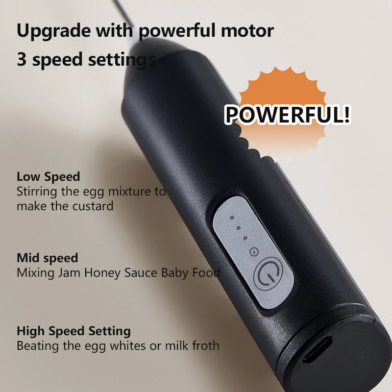 ⚡ Mini Batidor y Espumador de Leche Eléctrico Inalámbrico