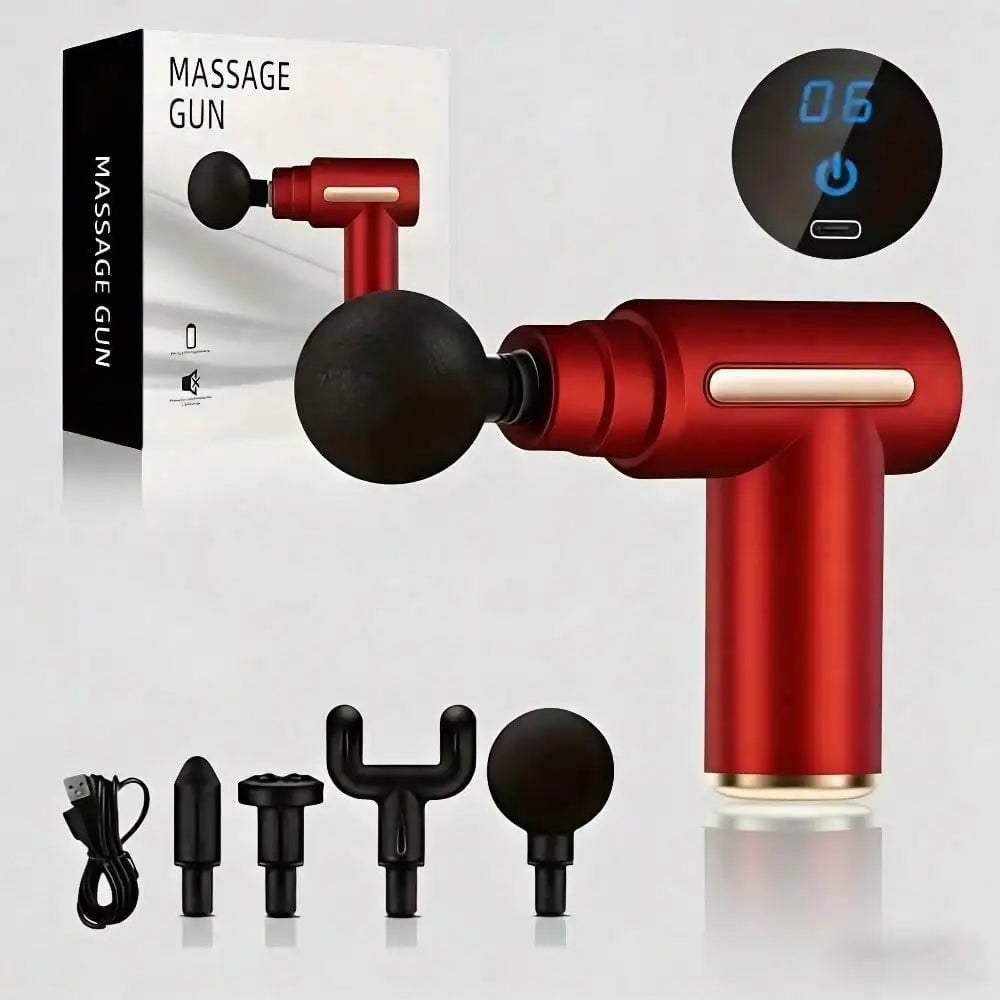 ⚡ Pistola de Masaje Muscular Profundo (Premium ABS) – Verde
