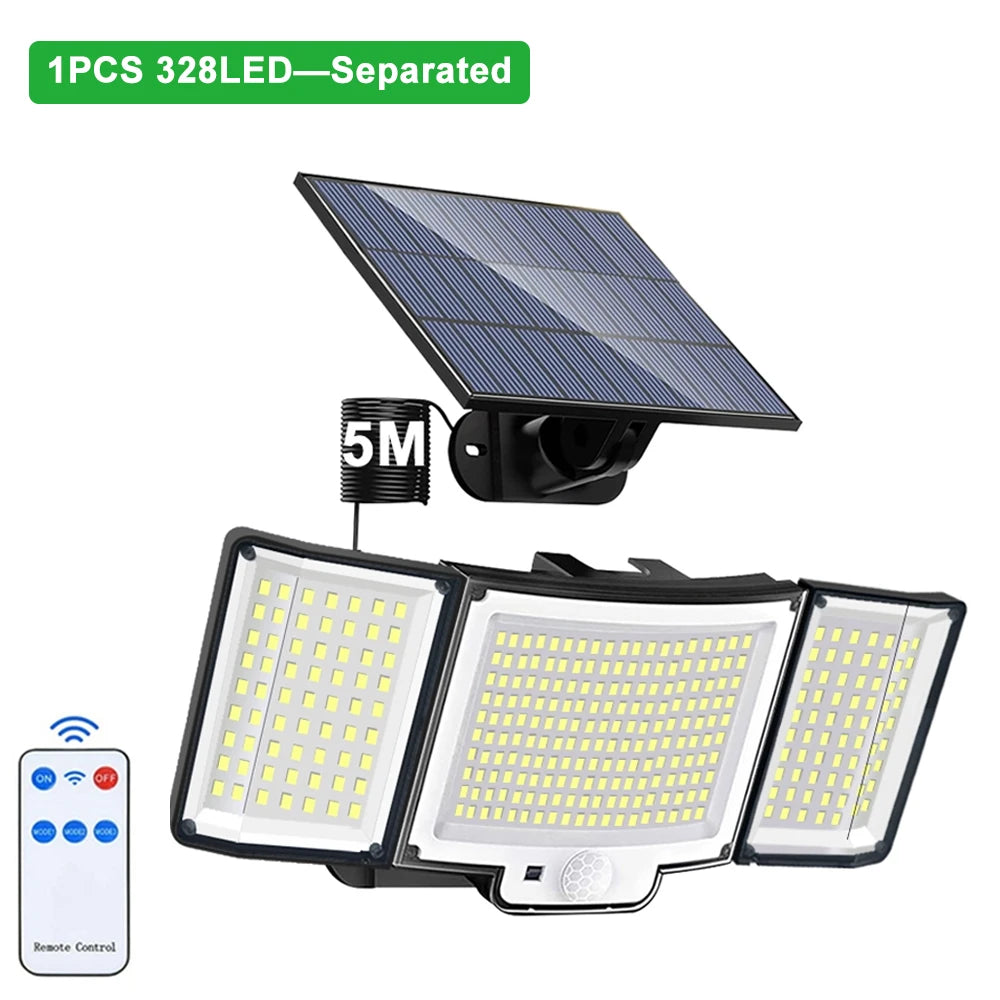 Reflector Solar LED Suburbano con Sensor de Movimiento (Hasta 348 LED)