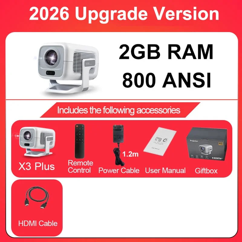 🔥 Proyector Inteligente 4K Portátil con Android y WiFi