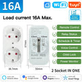 Tomacorriente Inteligente WiFi / Zigbee 16A-20A (Estándar Europeo)