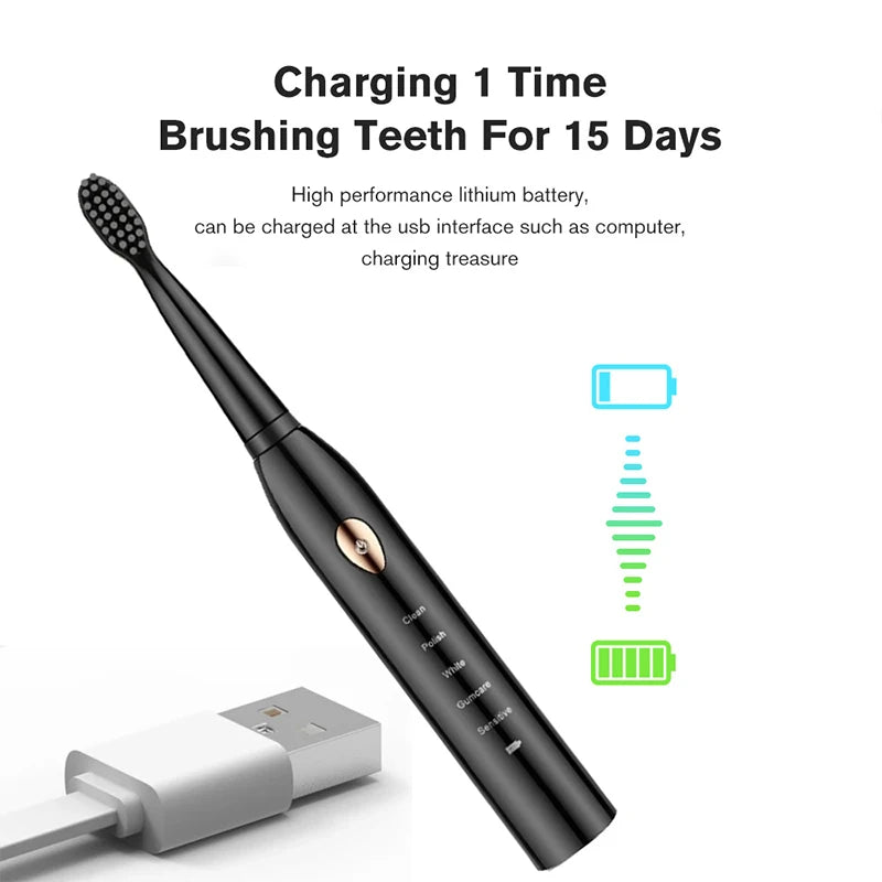 Cepillo de Dientes Eléctrico Sónico Profesional Toothink