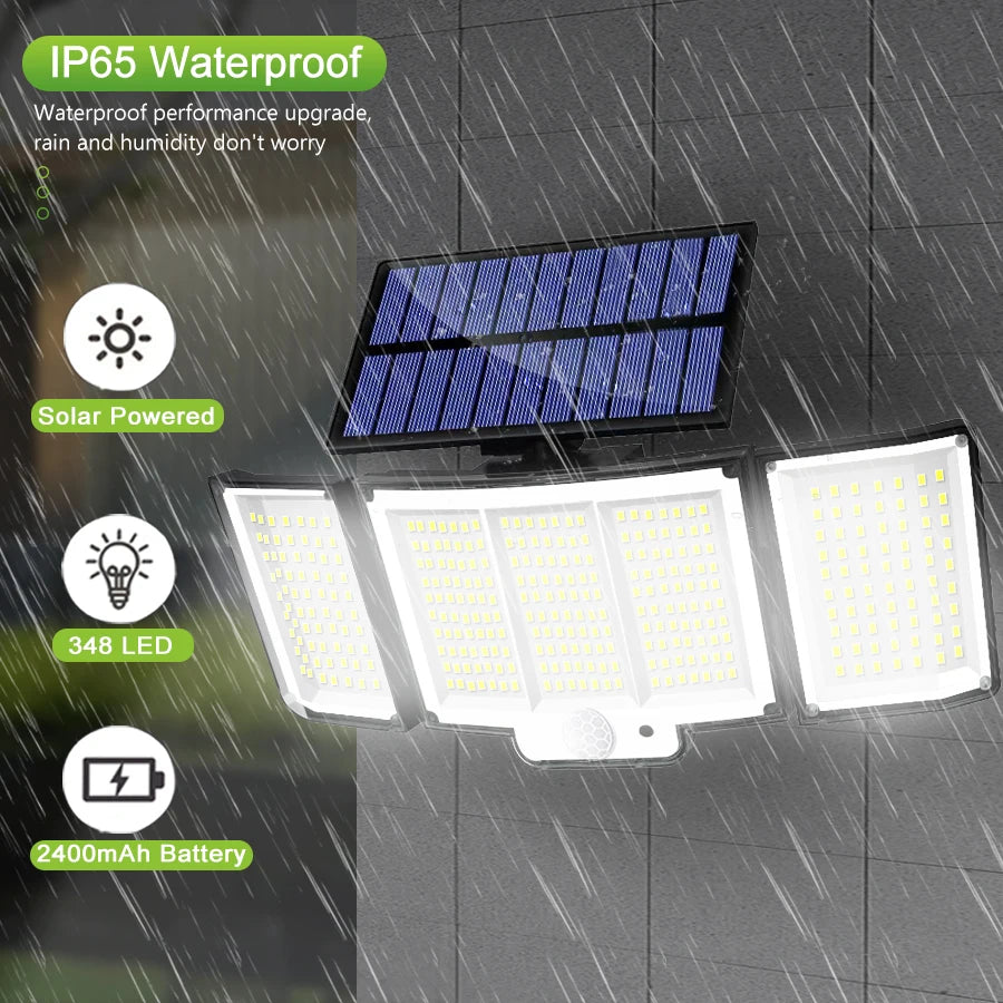 Reflector Solar LED Suburbano con Sensor de Movimiento (Hasta 348 LED)