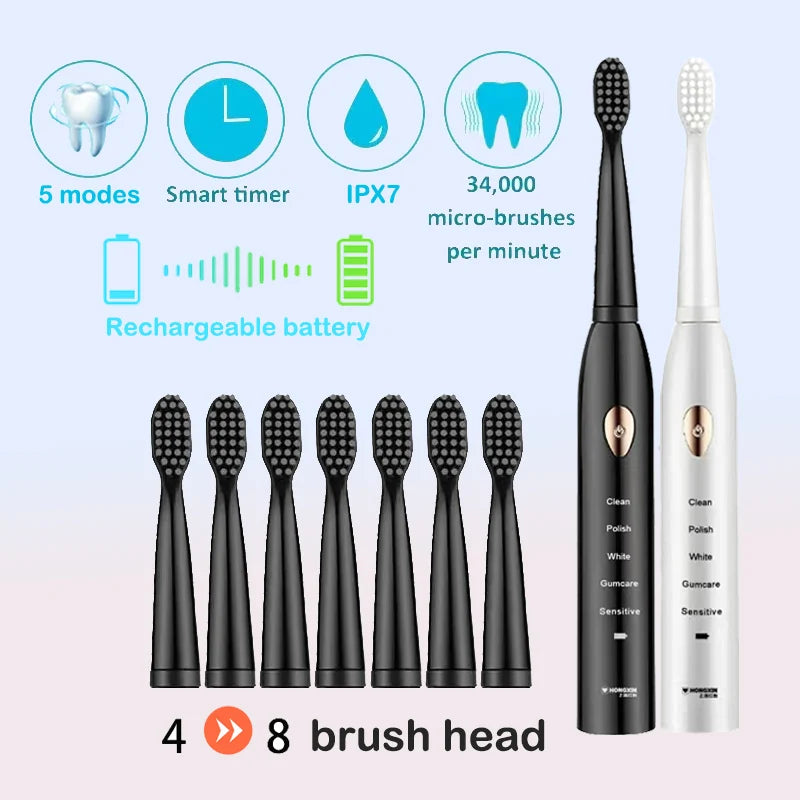 Cepillo de Dientes Eléctrico Sónico Profesional Toothink
