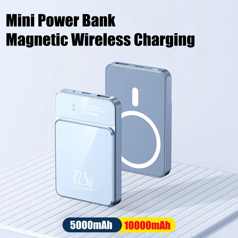 ⚡ Power Bank Magnética Inalámbrica de Carga Rápida