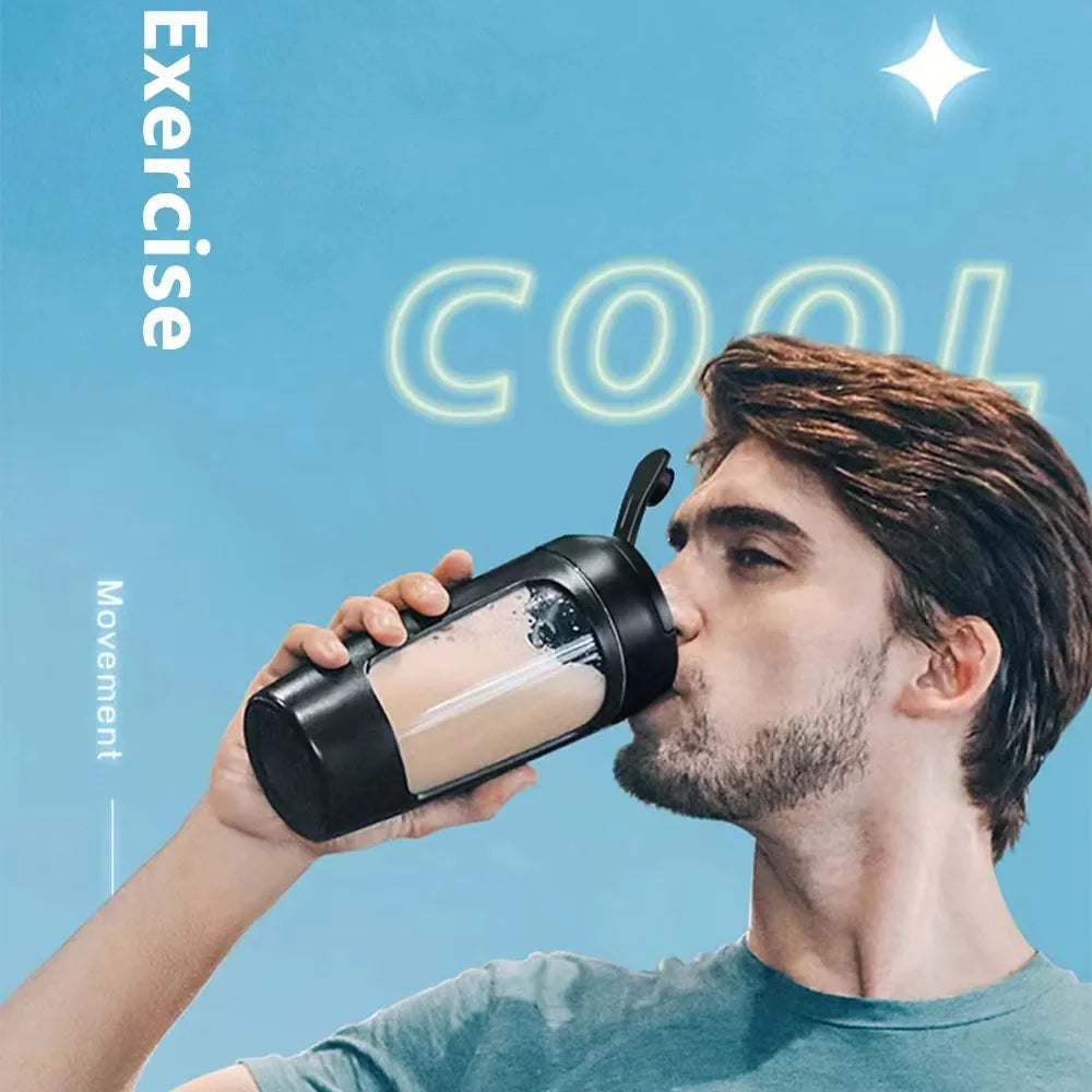 ¡Mezclas perfectas al instante! – Shaker Eléctrico Portátil Atuwebo (650ml)
