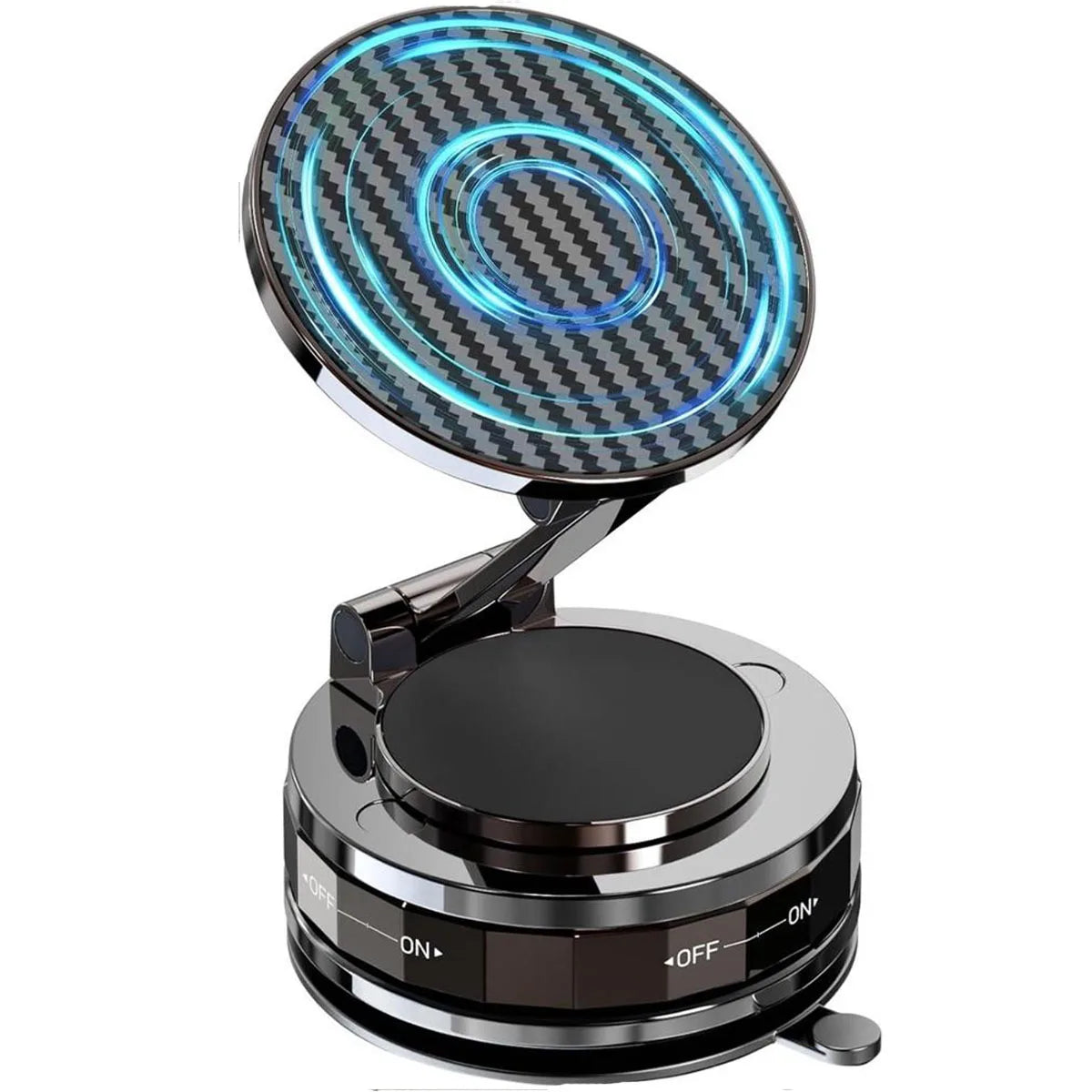 Magnetic Suction Phone Mount 360° – Strong Hold Car & Home Phone Holder-Soporte Magnético para Celular con Succión 360° – Fijación Ultra Fuerte para Carro y Hogar